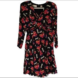 Vintage Dana Buchman Floral Silk Dress Size 6
